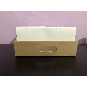 Caja desayuno tapa con visor 25x25x12